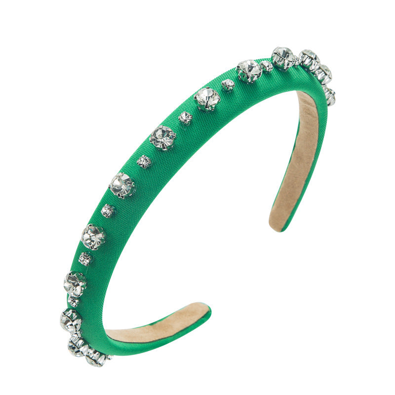 Hair Hoop Fashion Shiny Rhinestone Baroque Hair Hoop Hair Cave Female Korean Trend Thin Edge Hair Band Hair Accessories - V.I.P Digital Presence