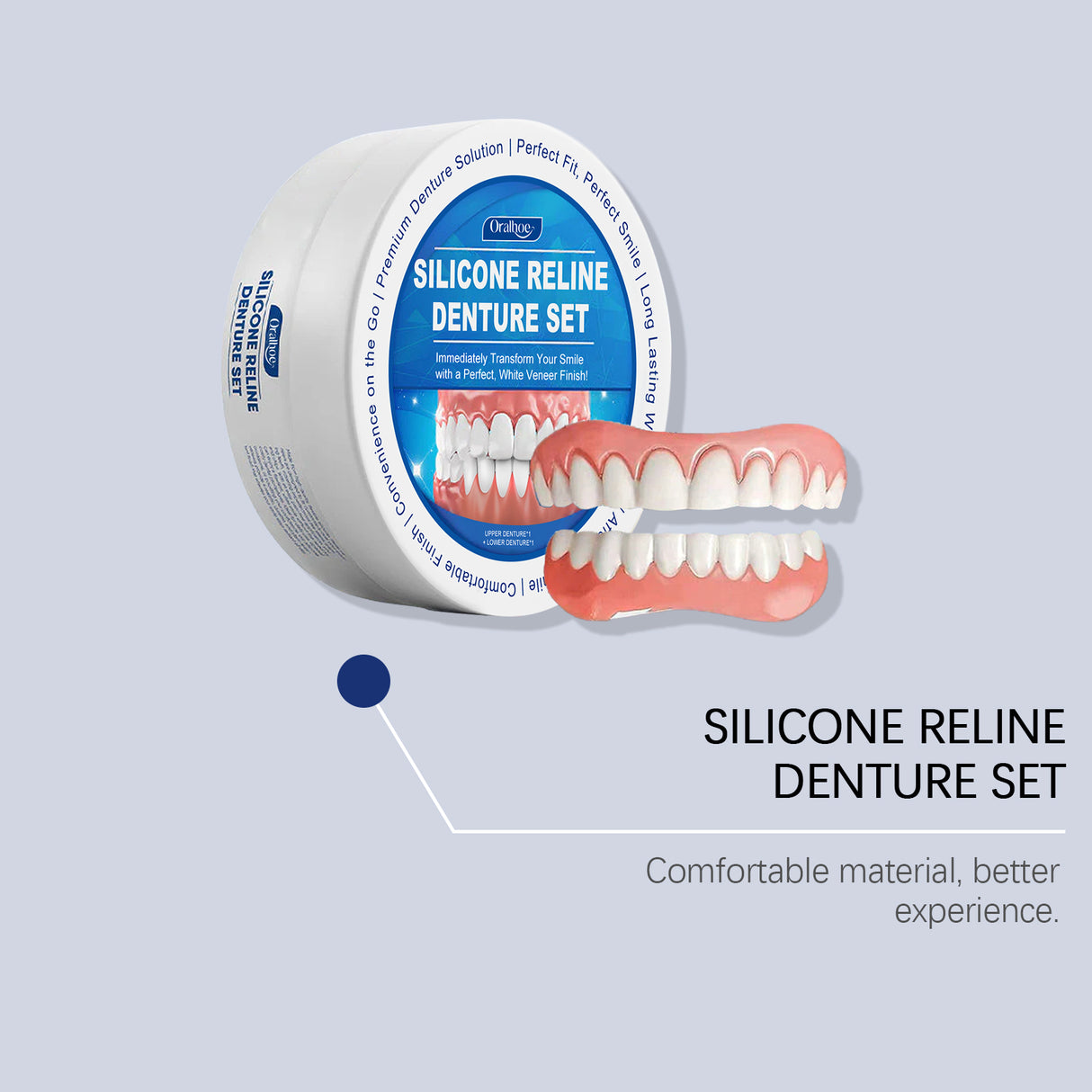 Denture Denture Set, Dental Cosmetic Set To Enhance Smile Beauty Comfortable Material Care Set - V.I.P Digital Presence