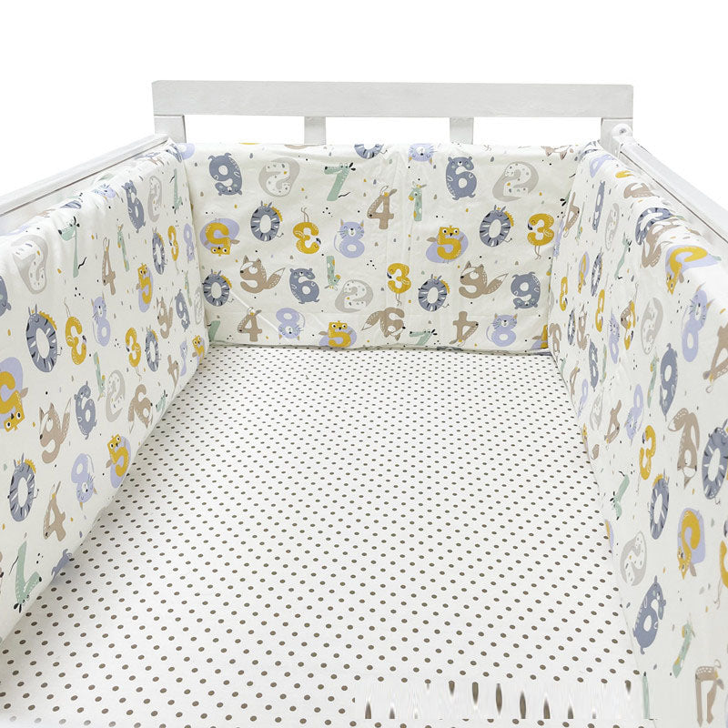 Valla de cama para bebés Four Seasons Valla de cama de algodón anticaída para bebés y niños Valla protectora de cama de algodón para bebés