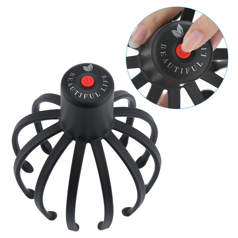 Multi Claw Electric Massager Head Scalp Kneading Massager Eight Claw Fish Electric Head Massage Claw - V.I.P Digital Presence