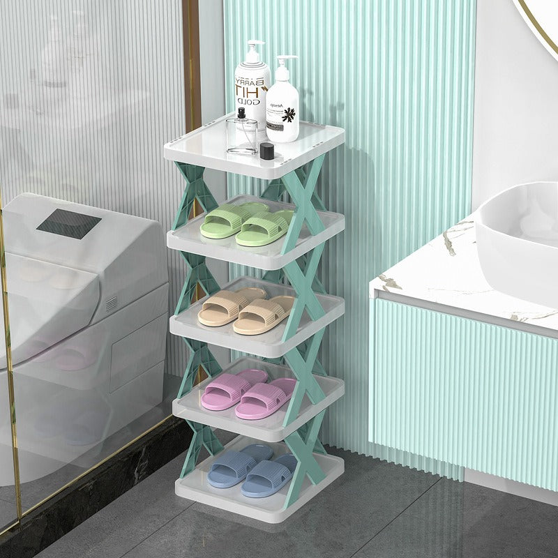 Simple shoe rack corridor narrow storage shoe cabinet foldable and easy to use multifunctional dust-proof shoe rack - V.I.P Digital Presence