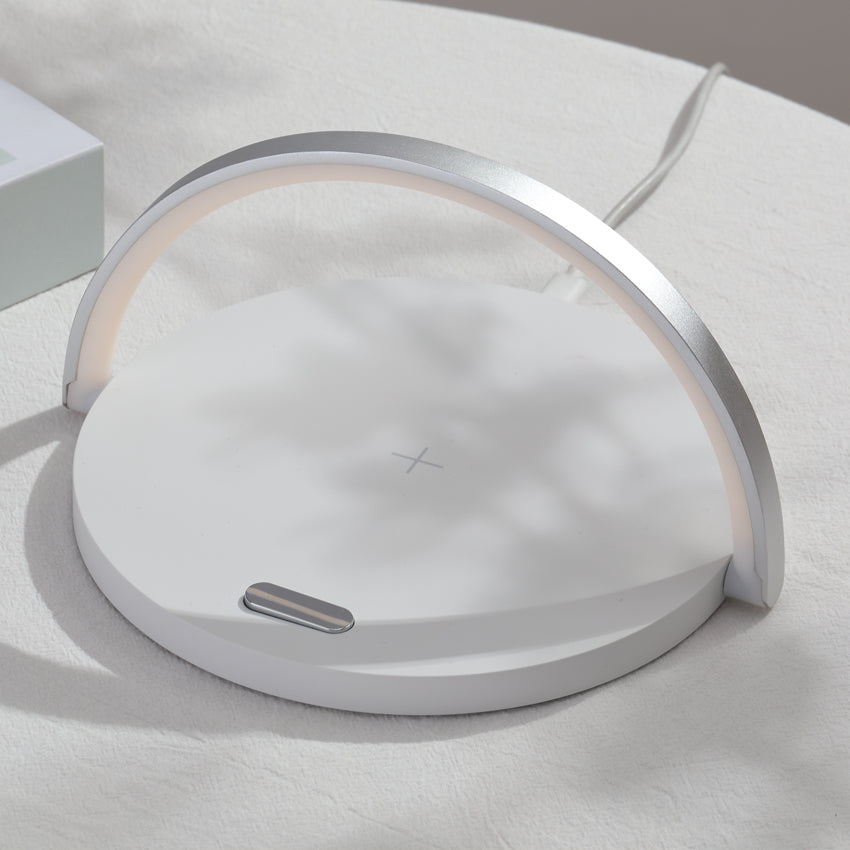 Rainbow Light Wireless Charging Home Desktop Circular 15W Fast Charging Night Light Phone Stand 3-in-1 - V.I.P Digital Presence