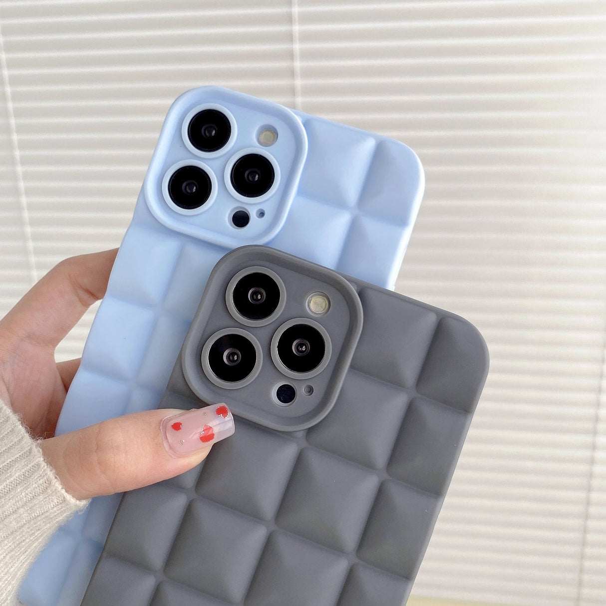 3D Lattice Suitable Apple iPhone Phone Case 14max Angel Eyes 12pro Transparent TPU13/XR Soft Case - V.I.P Digital Presence
