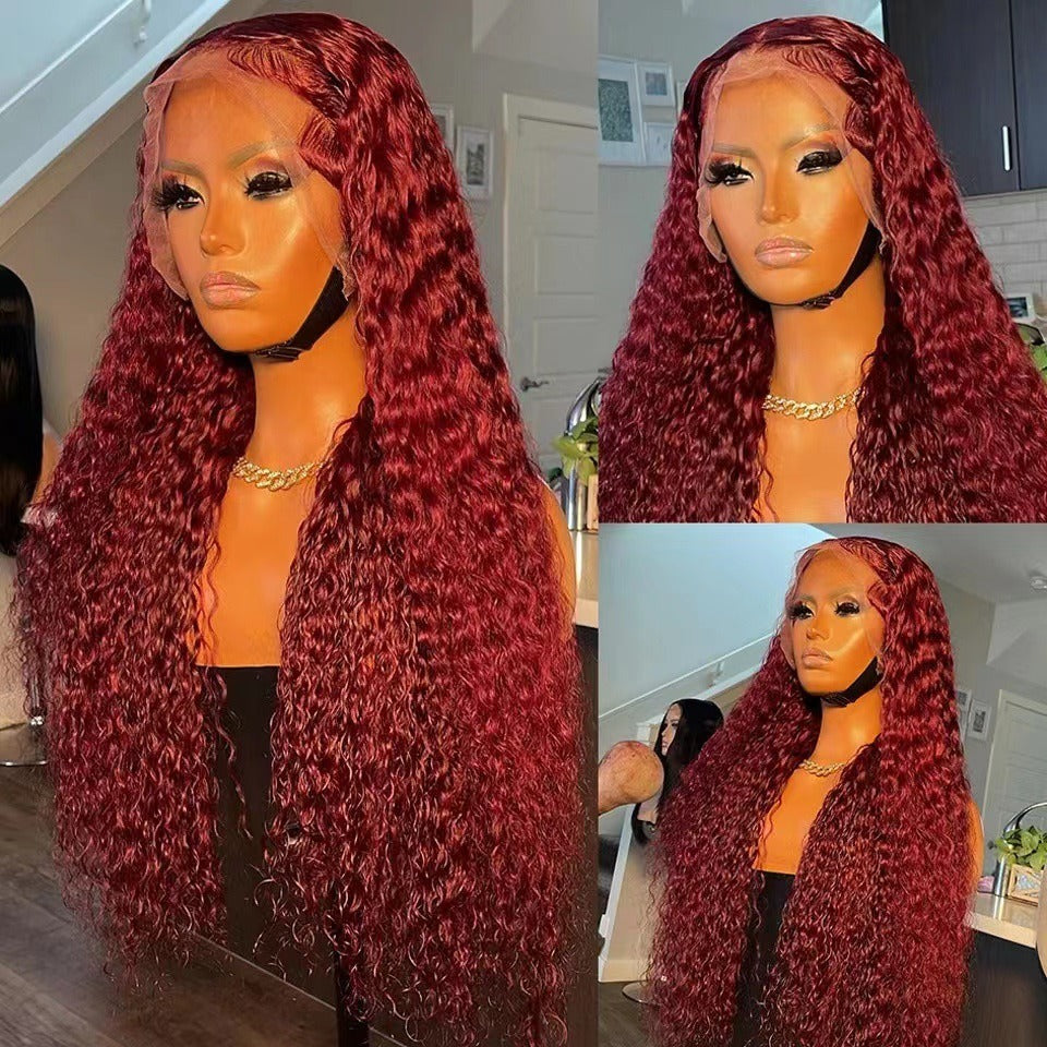 Front lace wig 13x4lace front wigs human hair wig women's long hair full head cover - V.I.P Digital Presence