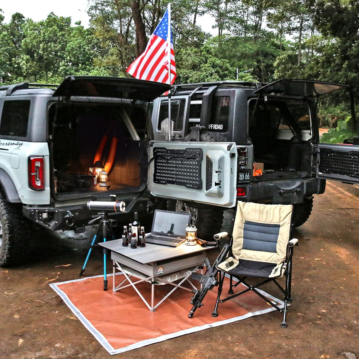 OFF ROAD Tailgate Storage Panel Tailgate Molle Panel Steel Cargo Shelf Storage Luggage Holder Carrier for Ford Bronco Accessorie - V.I.P Digital Presence