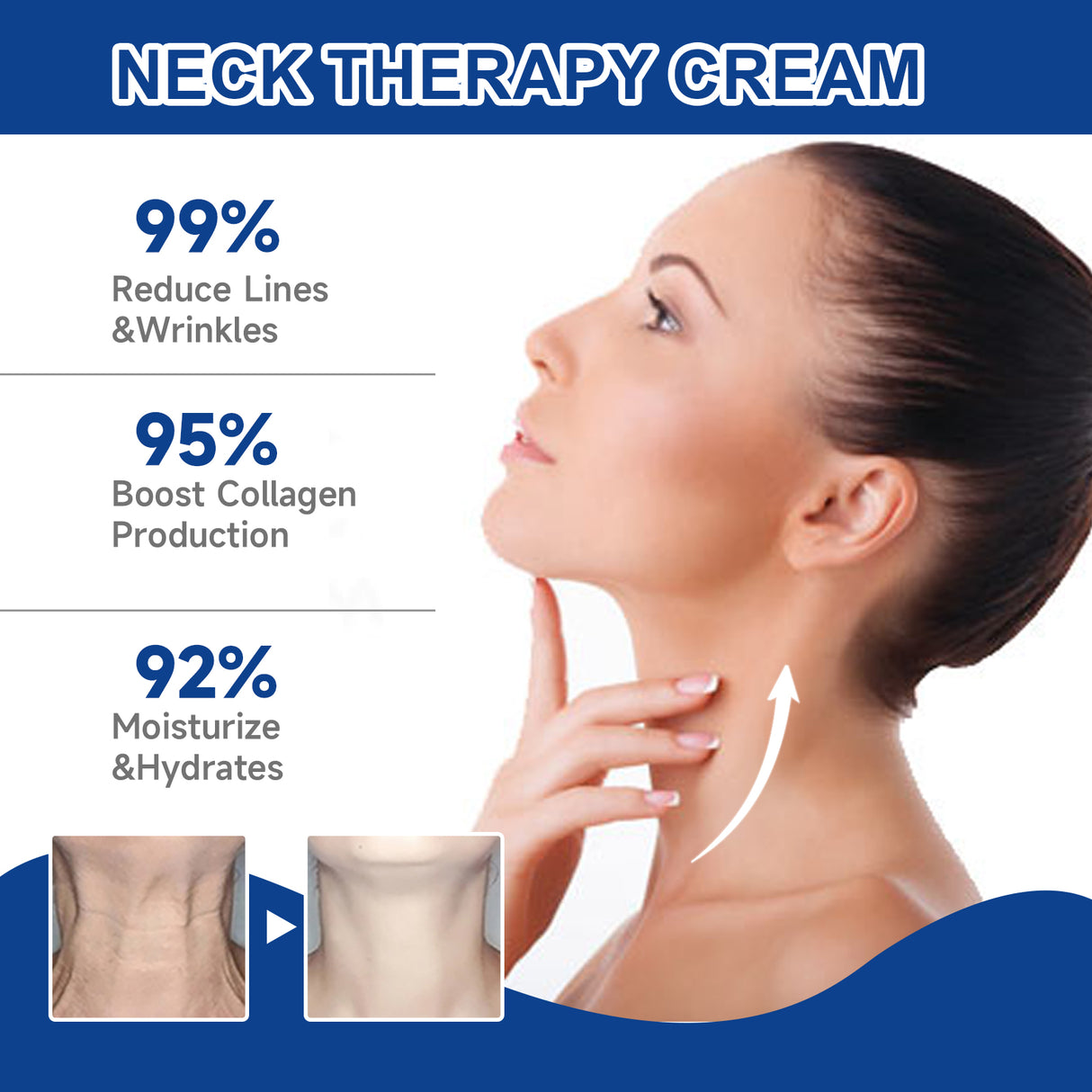 Neck Collagen Whitening Cream Reduces Neck Lines Shape Swan Neck Lift Firming Skin Hydrating Neck Cream - V.I.P Digital Presence