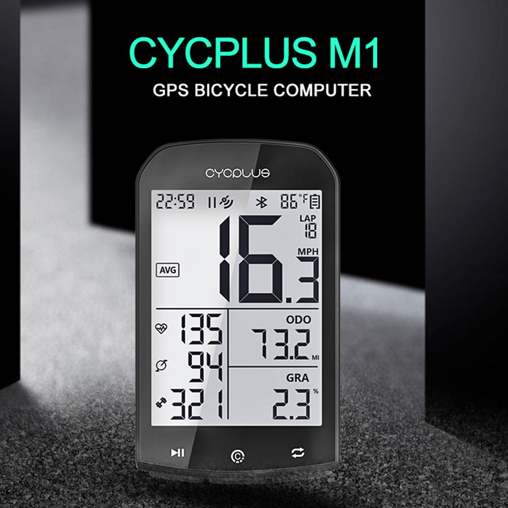 CYCPLUS M1 Racer Plus Bicycle GPS Stopwatch Cycling Computer Speedometer Odometer Bluetooth ANT+ - V.I.P Digital Presence