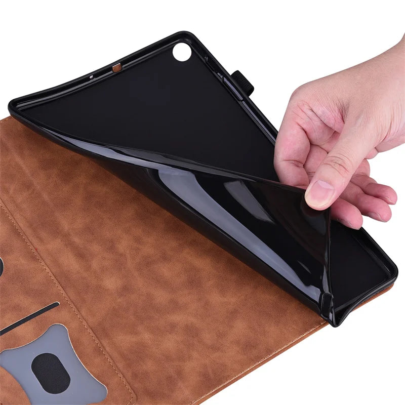 Funda para iPad Pro 11 de 13 pulgadas (2024), funda de piel sintética suave de TPU con parte trasera tipo libro para iPad Pro M4 de 11 y 13 pulgadas.
