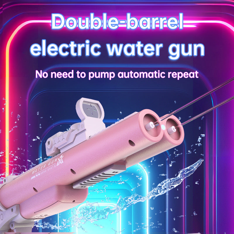 Double tube electric water gun outdoor water play and war toy - V.I.P Digital Presence