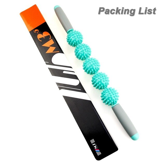 MMuscle Roller Massage Roller Stick with Point Spiky Ball Back Roller - V.I.P Digital Presence