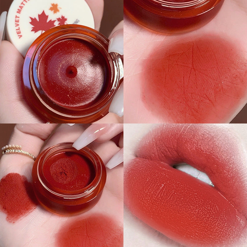 QIBEST Air Matte Lip Mud Matte Soft Waxy Canned Lip Mud Cloud Velvet Lip Glaze Is Not Easy To Fade With Lip Brush - V.I.P Digital Presence