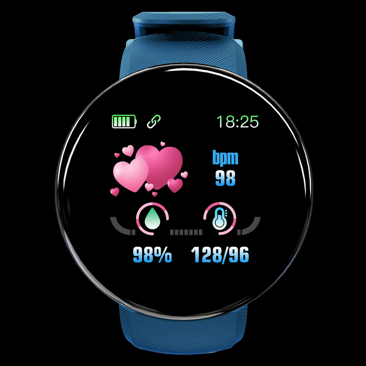 D18 Smart Bracelet Color Round Screen Heart Rate Blood Pressure Sleep Monitoring Pedometer Sports Encyclopedia Star Smart Watch - V.I.P Digital Presence