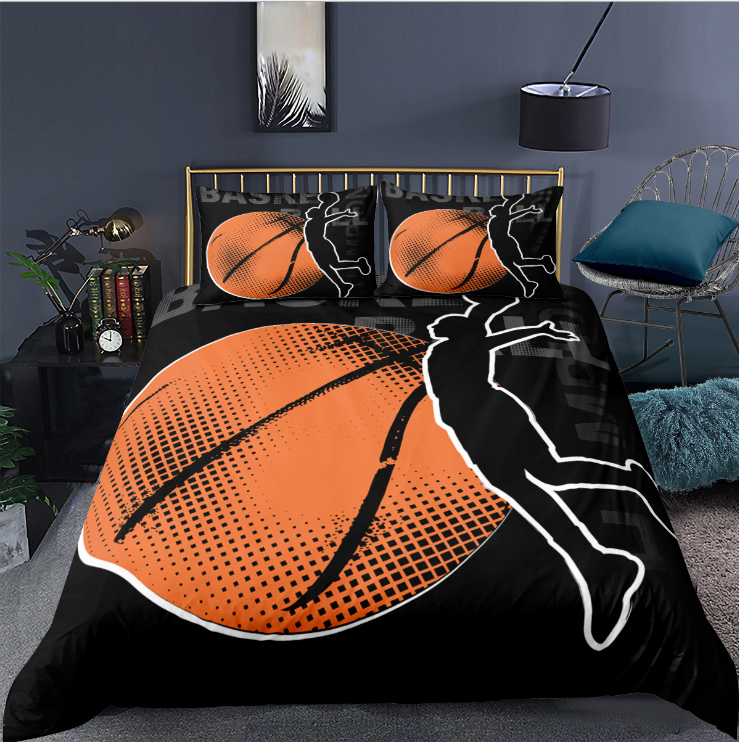 3D digital printing three piece quilt cover for sports basketball and football bedding - V.I.P Digital Presence