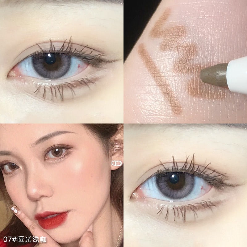 1Pcs Diamond Glitter Eyeshadow Liner Pencil Face Makeup Highlighter Long lasting Matte Pink Silkworm Champagne Gold Eyeliner Pen - V.I.P Digital Presence