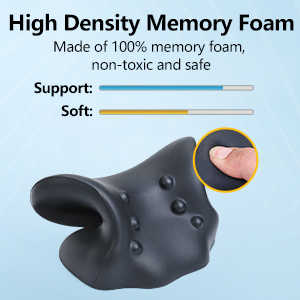 Heated Neck and Shoulder Relaxer Cervical Traction Device Pillow with Graphene Heating Pad Heated Chiropractic Pillow - V.I.P Digital Presence