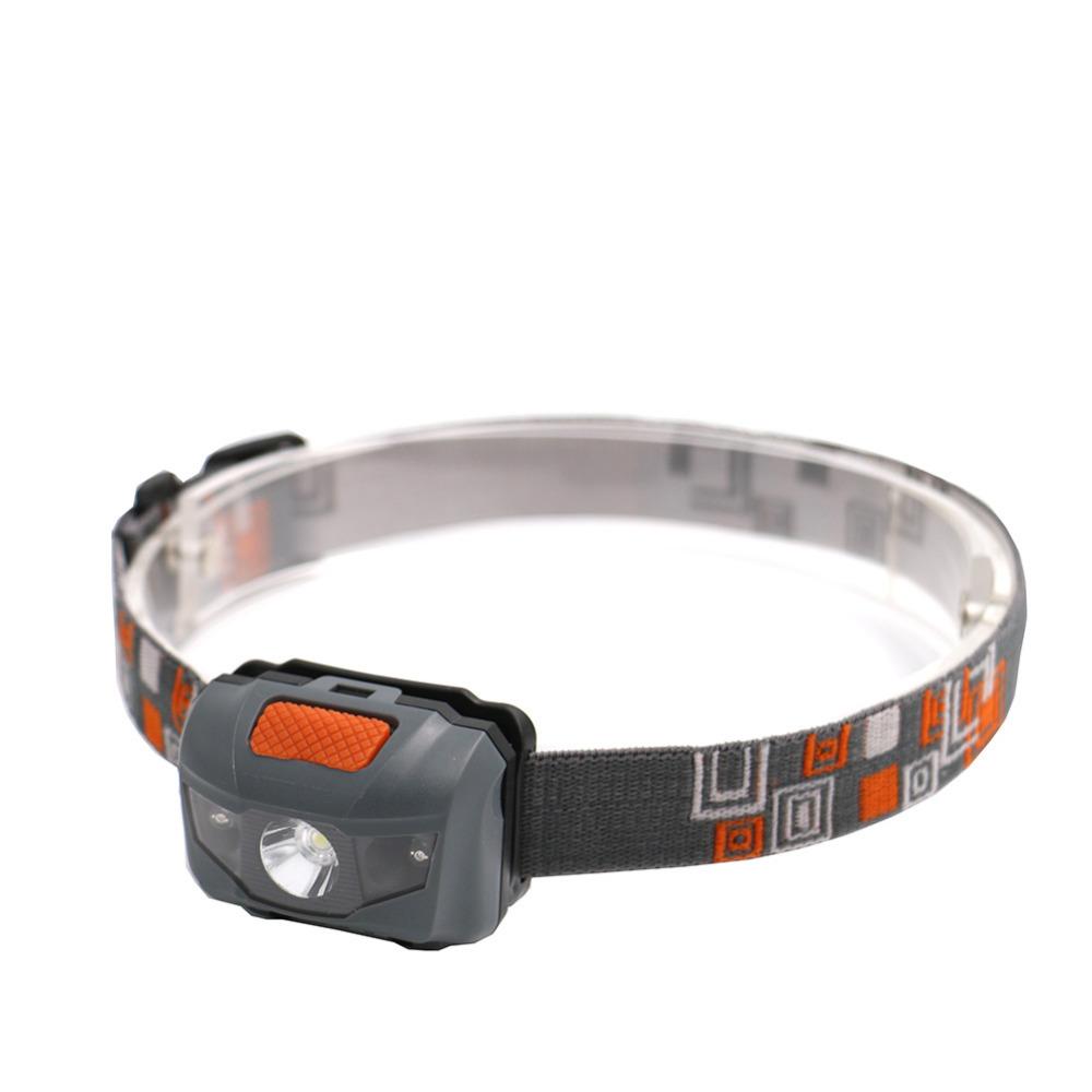 Mini linterna frontal R3 + 2 LED de 800 lúmenes, 4 modos, para exteriores, resistente al agua, funciona con pilas AAA.