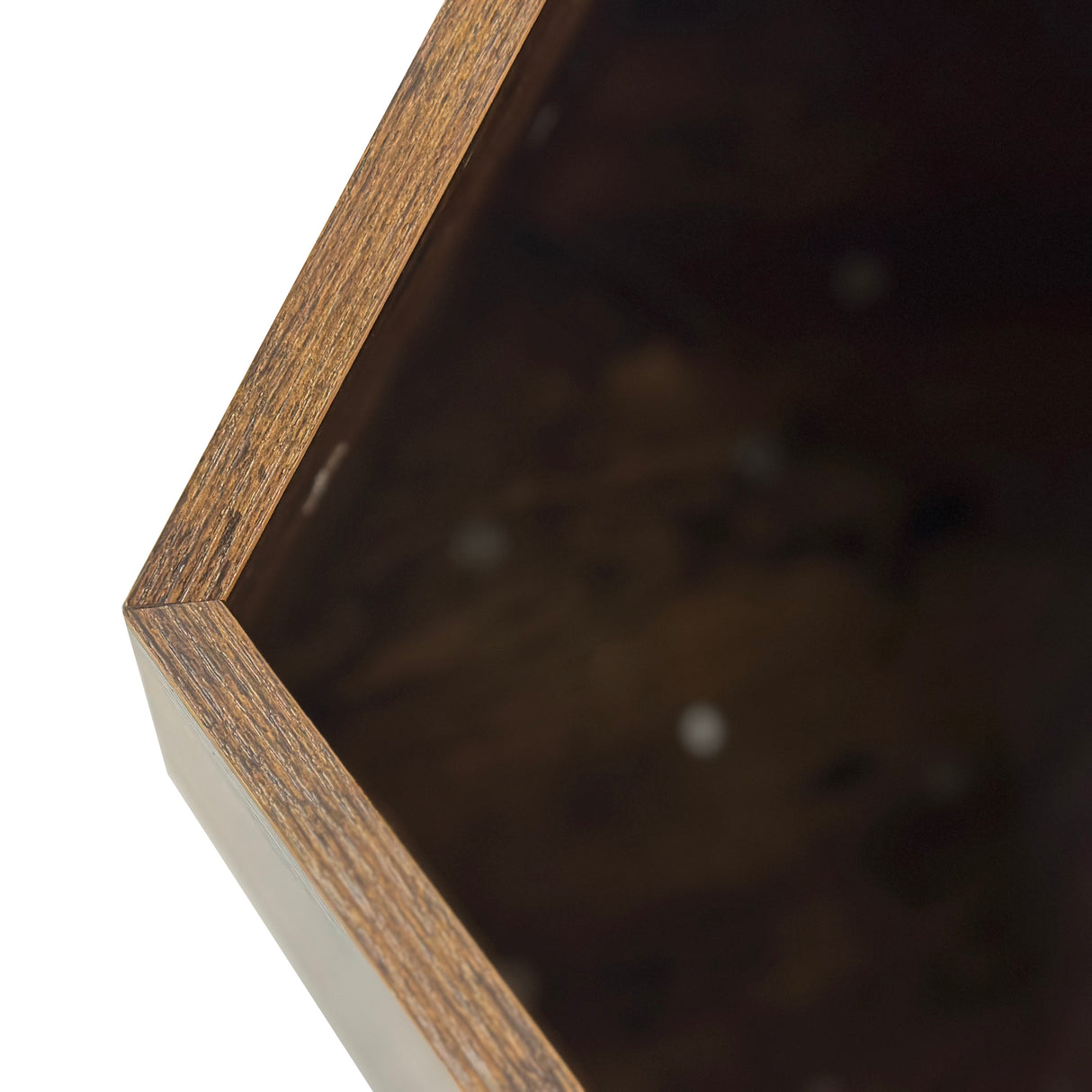 25.98'' Shaped Modern Pet Furniture Cat Kennel Side Table MDF Multi-Purpose Furniture Antique Wood Color - V.I.P Digital Presence