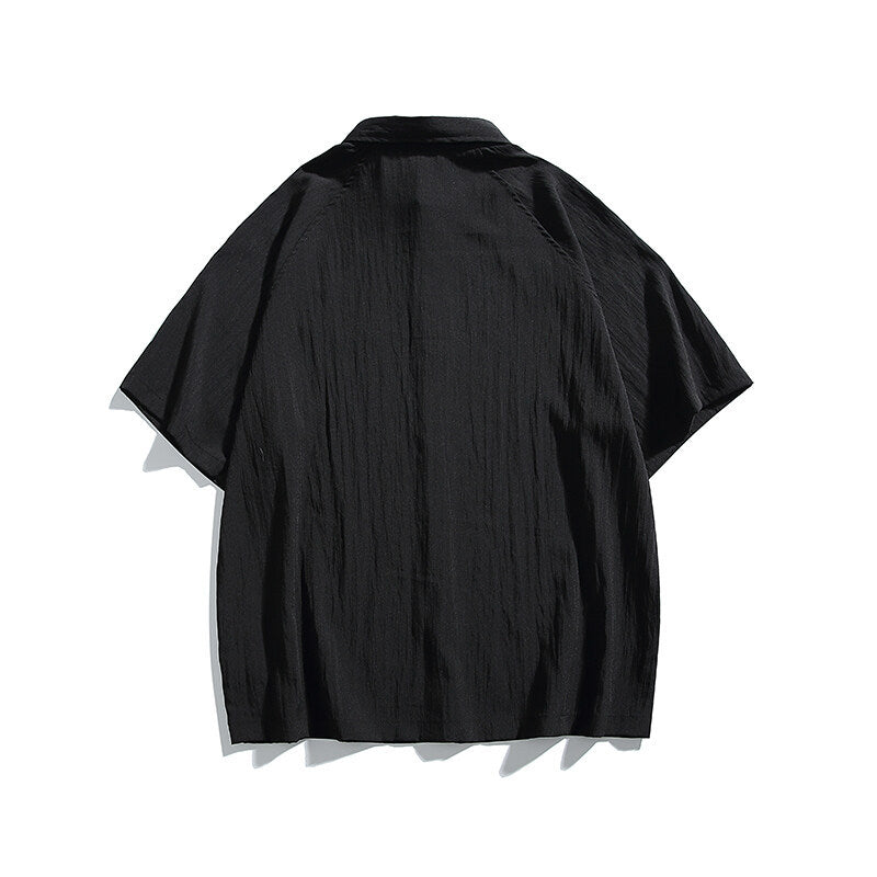 Pocket embroidery workwear short sleeved shirt men's and women's loose half sleeved shirt - V.I.P Digital Presence