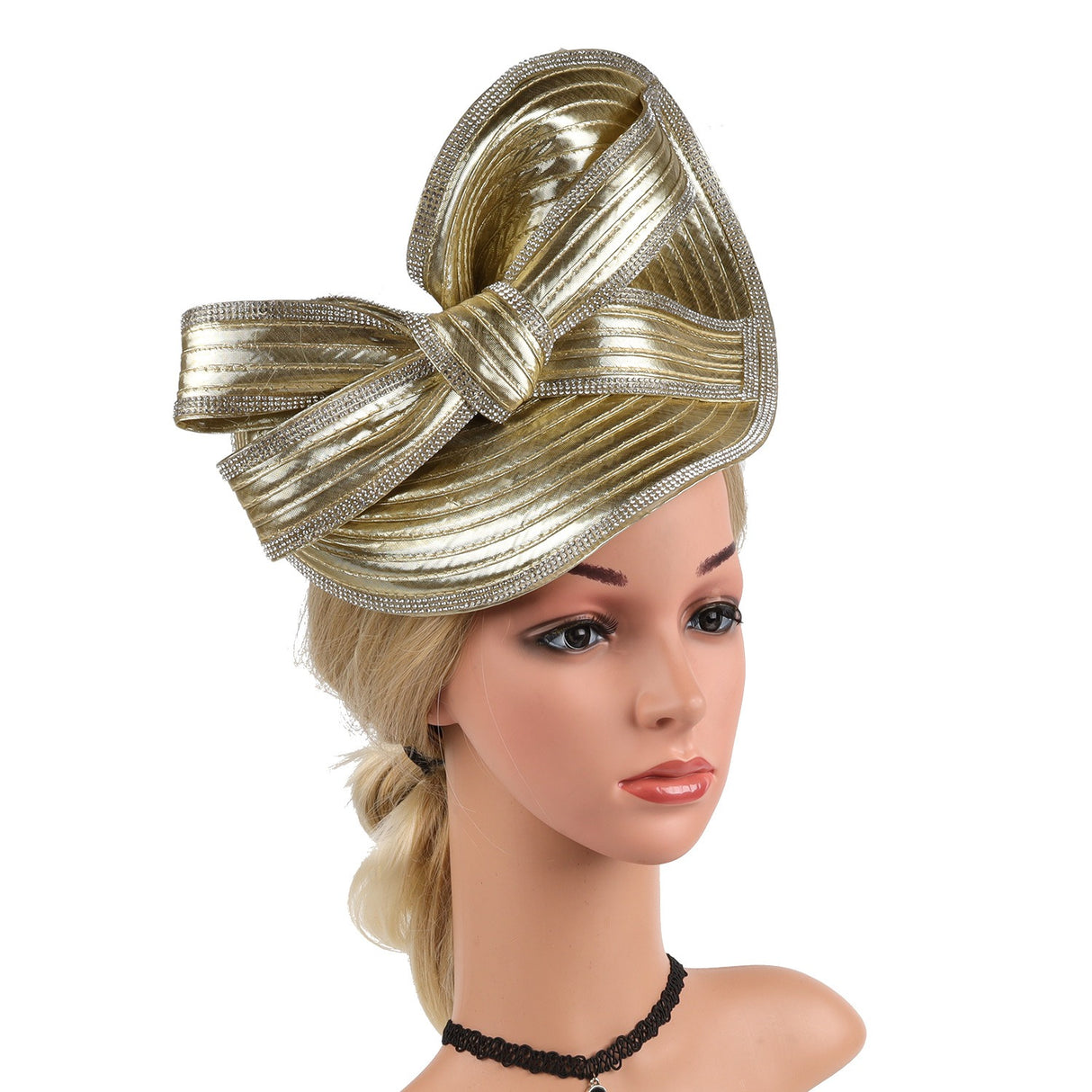 Hemp top hat black white diamond headband - V.I.P Digital Presence