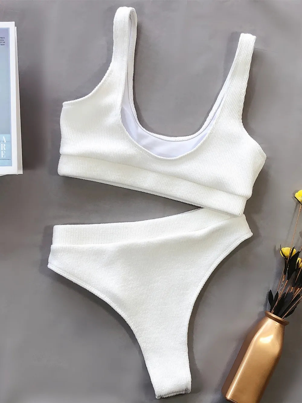 Scoop Neck Wide Strap Two-Piece Swim Set - V.I.P Digital Presence
