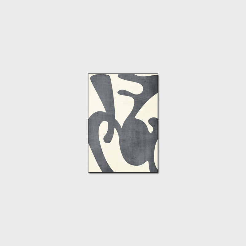 Simple modern versatile geometric monochrome black and white imitation cashmere living room floor mat - V.I.P Digital Presence