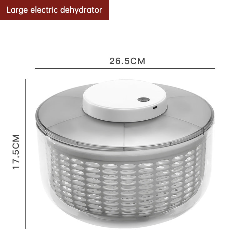 Electric Household Vegetable Salad Dehydrator Fruit and Vegetable Shaker Dryer Vegetable Washer Dehydrator Drain Basket - V.I.P Digital Presence