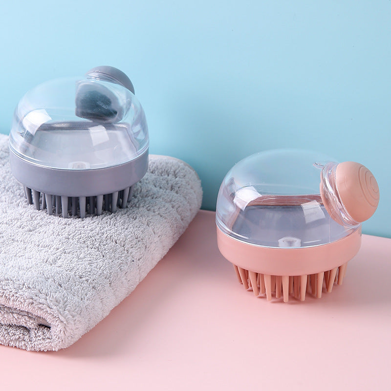 Hair Wash Comb Clear Brush Fluid Press Scalp Massage Bath Cleaning Shower Brush Home Shampoo Scrubber - V.I.P Digital Presence