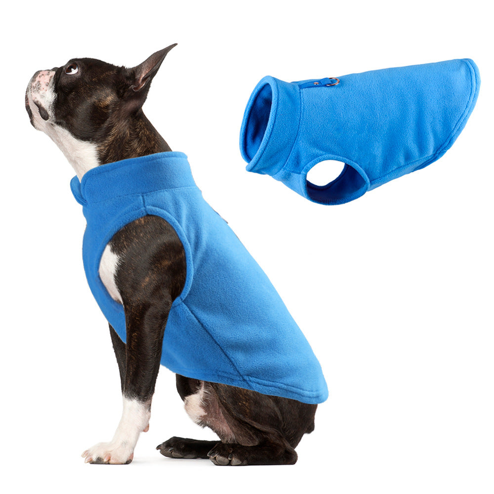 Dog clothing thickened solid color fleece pet dog supplies - V.I.P Digital Presence