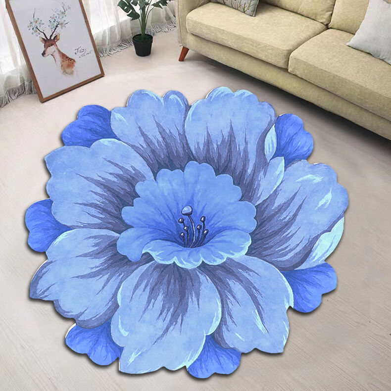 Creative Flower Living Room Tea Table Blanket Nordic Household Bedroom Floor Mat Bed Front Carpet Mat Foot Mat - V.I.P Digital Presence