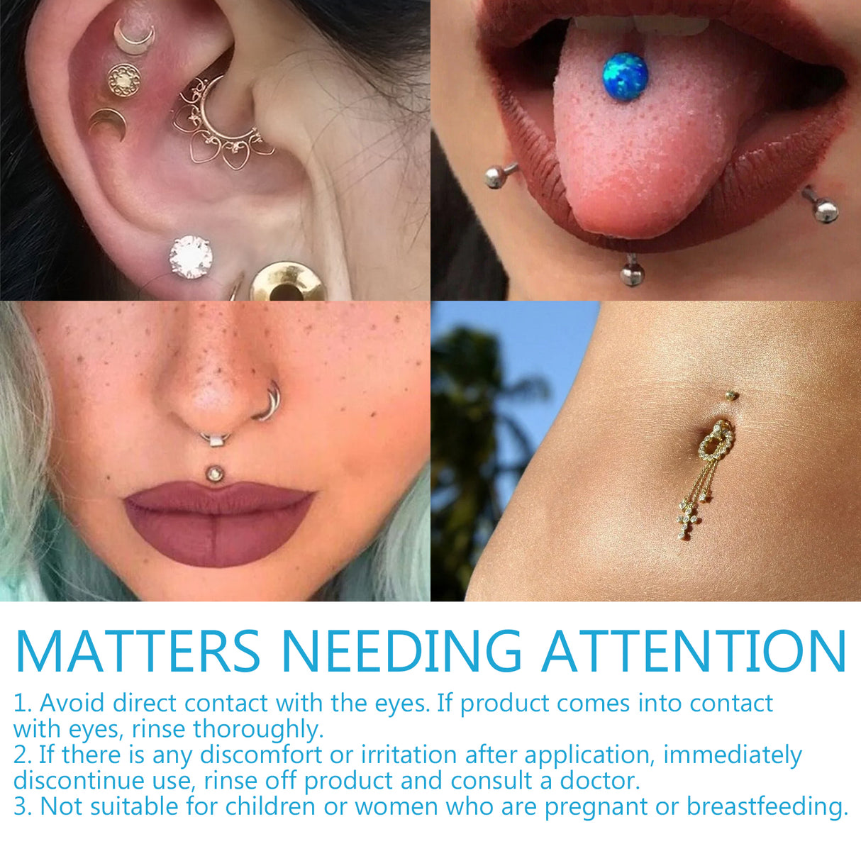 Piercing Aftercare Spray, Ear Hole Cleaning Prevent Odor To Reduce Swelling Pain Relief Spray - V.I.P Digital Presence