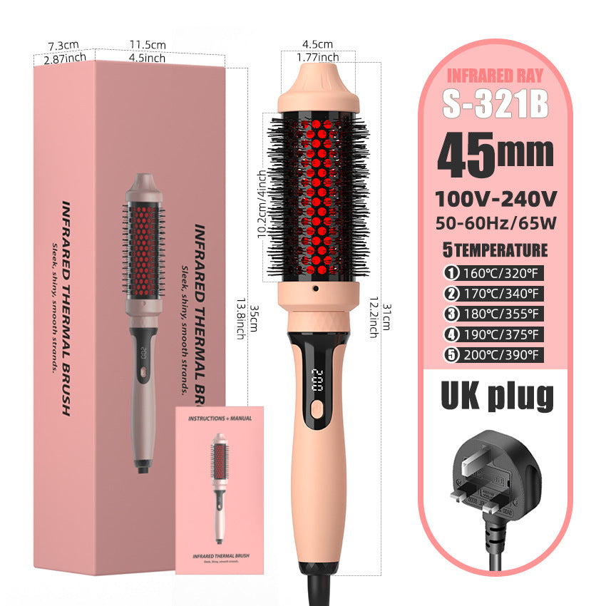 Infrared curling iron multifunctional straightener 2-in-1 straight hair comb curling iron dual-purpose electric heating comb - V.I.P Digital Presence