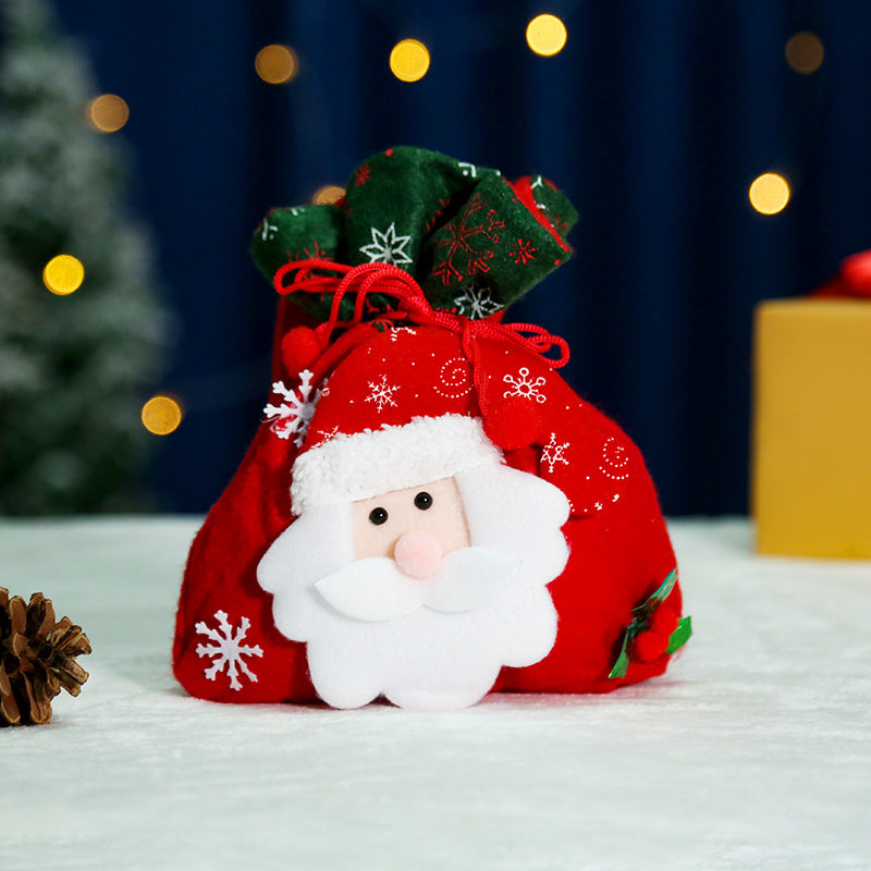 Christmas Creative English Apple Bag Santa Claus Children's Gift Bag Candy Bag Christmas Gift Christmas Bag Bundle - V.I.P Digital Presence