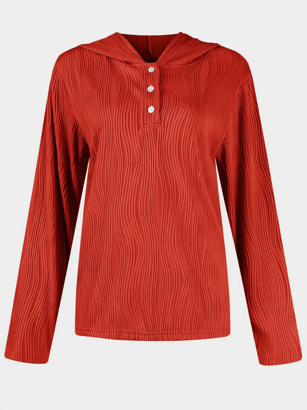 Textured Long Sleeve Hoodie - V.I.P Digital Presence