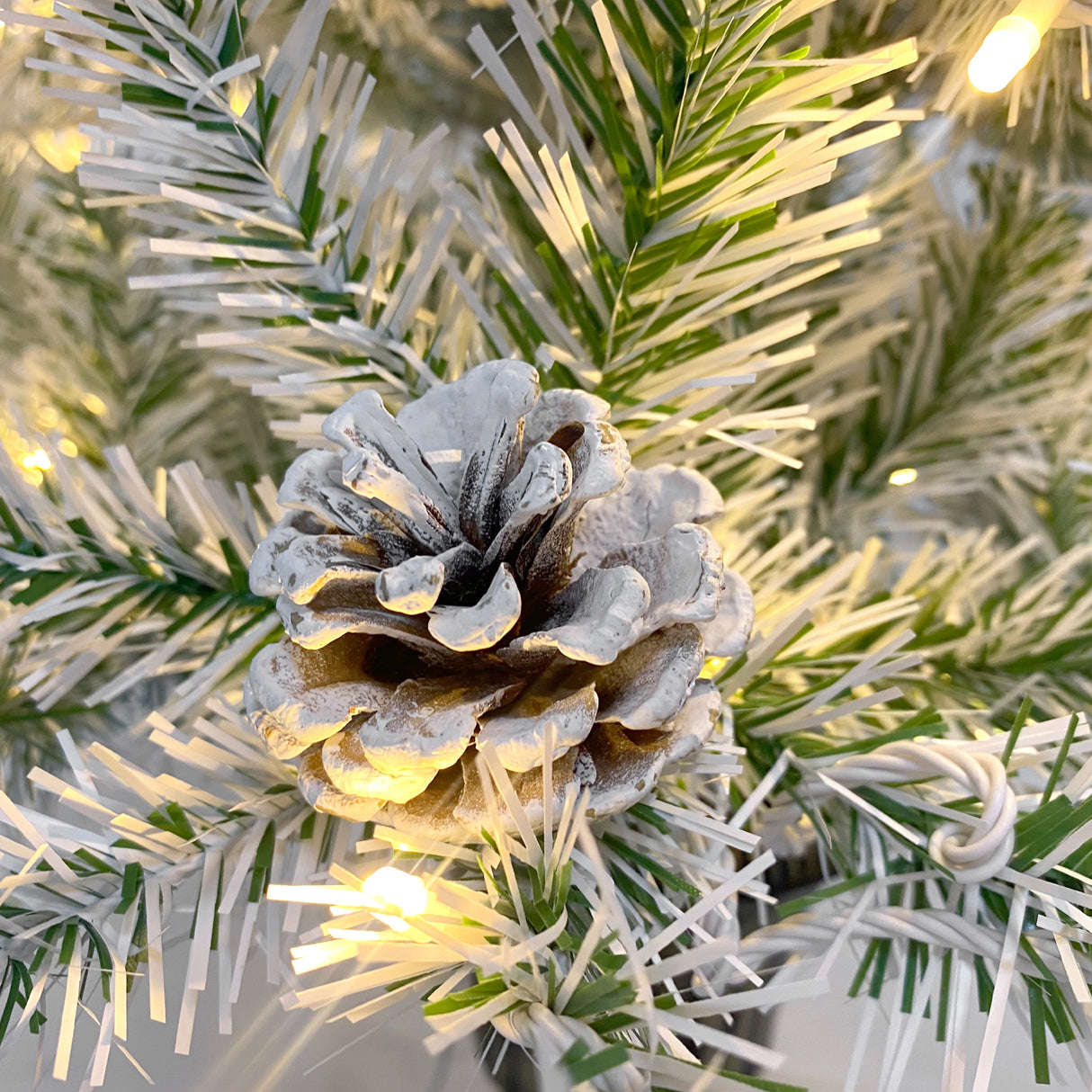 Pre-lit Xmas Tree Artificial Christmas 4-Piece Set,Garland, Wreath and Set of 2 Entrance Trees X-mas - V.I.P Digital Presence