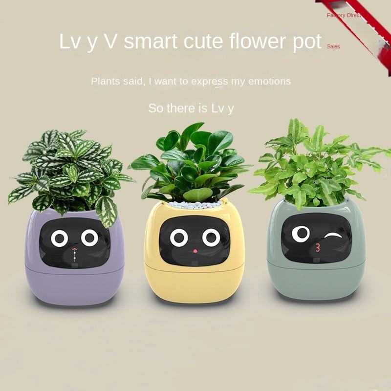 USB Auto Absorbent Planter Brand New PP Resin Plastic Round Eco-friendly Interactive - V.I.P Digital Presence