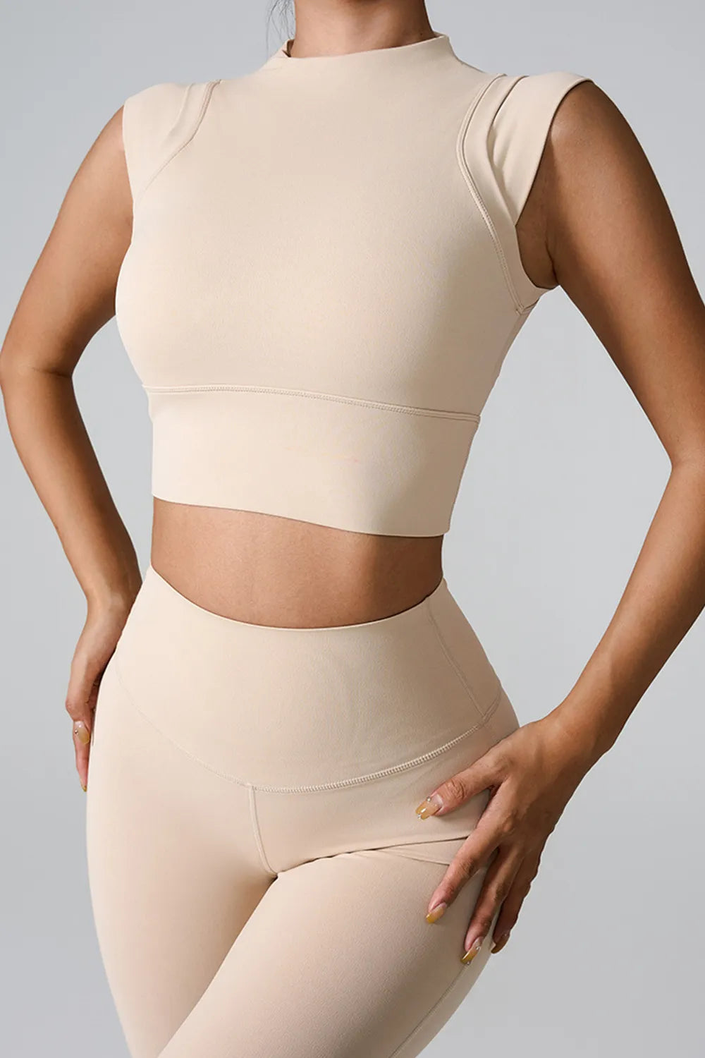 Mock Neck Active Tank - V.I.P Digital Presence