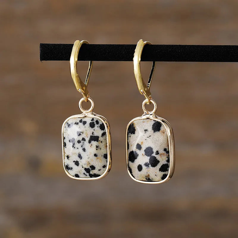 Copper Natural Stone Dangle Earrings - V.I.P Digital Presence