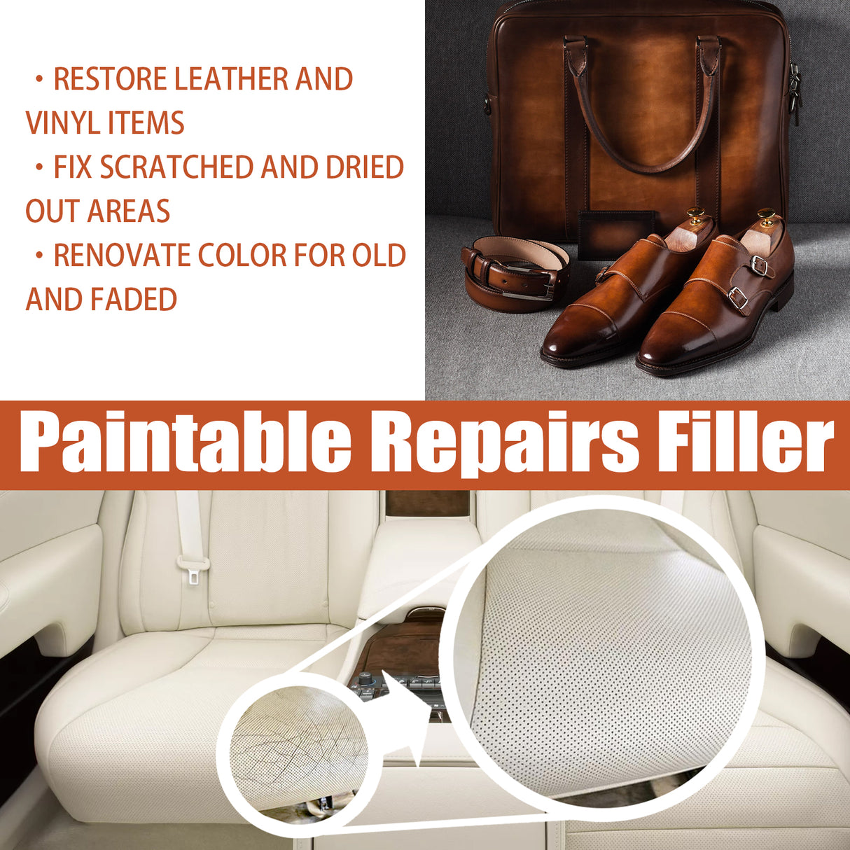 Leather Filling Cream, Car Seat Leather Sofa Leather Bag Leather Shoes Leather Clothing Care Cream - V.I.P Digital Presence
