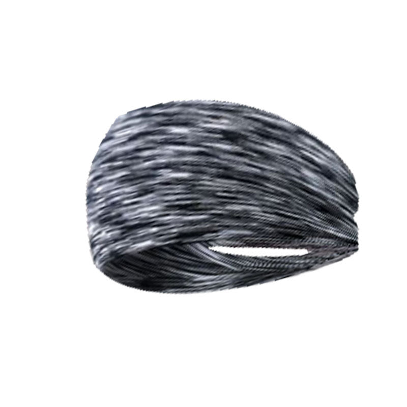 Widening exercise headband for sweat absorption, running, men's and women's fitness yoga, colorful, breathable, elastic, anti sweat headband - V.I.P Digital Presence