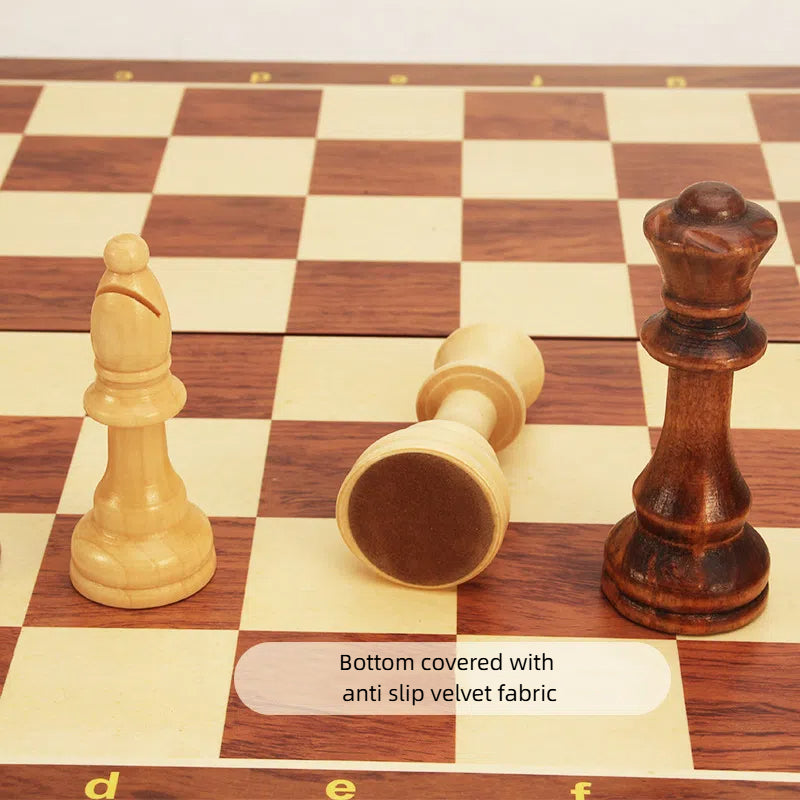 Magnetic Wood Chess Folding Chess Board Puzzle Game for Adults and Children Checkers Toy - V.I.P Digital Presence