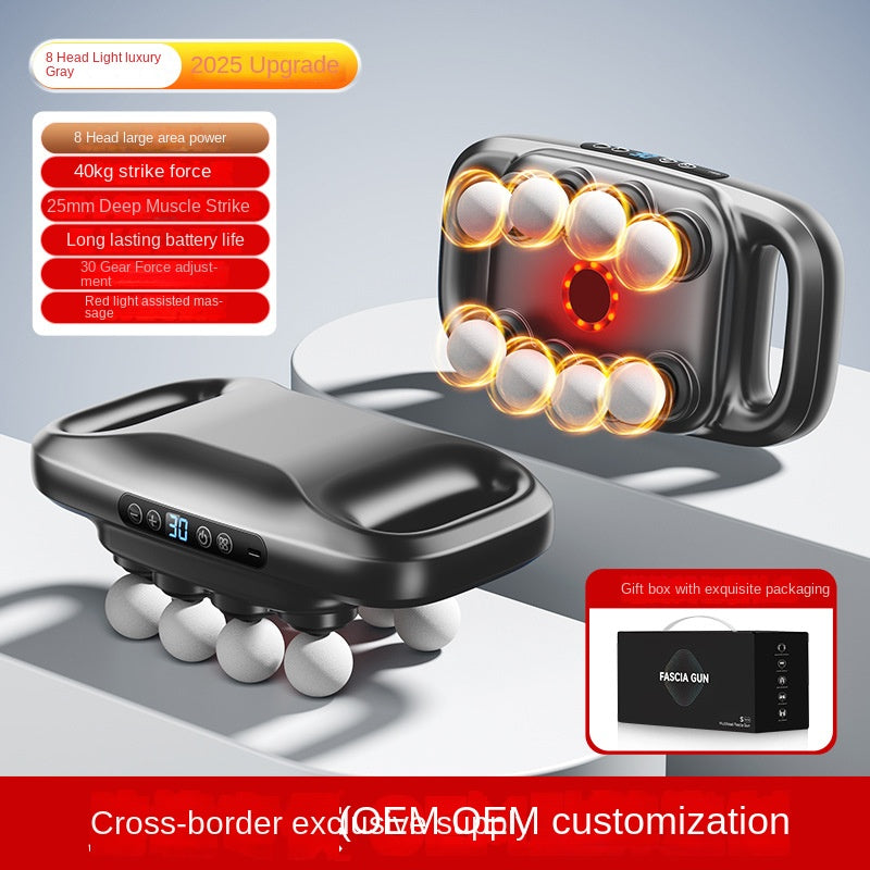 Cross-border Exclusive 16-Head Muscle Gun Multi-Head Strong Power Deep Tissue Massage English Version - V.I.P Digital Presence