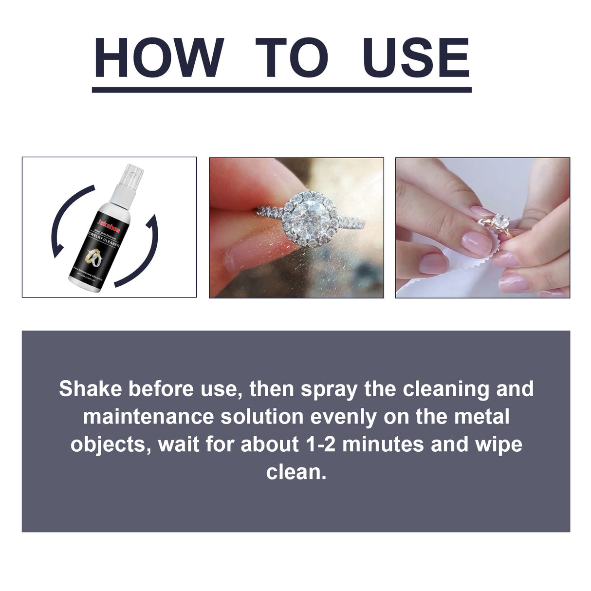 Jewelry Cleaner, Gold And Silver Jewelry Watches Diamond Ring Jewelry Decontamination Anti-Oxidation Cleaner - V.I.P Digital Presence