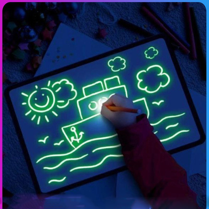 Draw With Light Fun Glowing Paint Glow Light Tablet Draw With Light Fun And Developing Toy - V.I.P Digital Presence