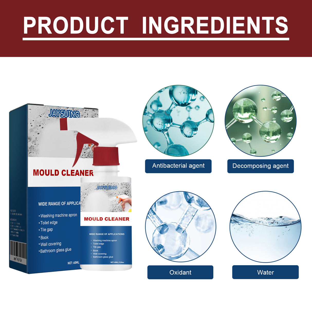 Mold Remover Spray, Ceiling Bathroom Tile Wall Multi-Effect Cleaning Decontamination And Mildew Removal Spray - V.I.P Digital Presence