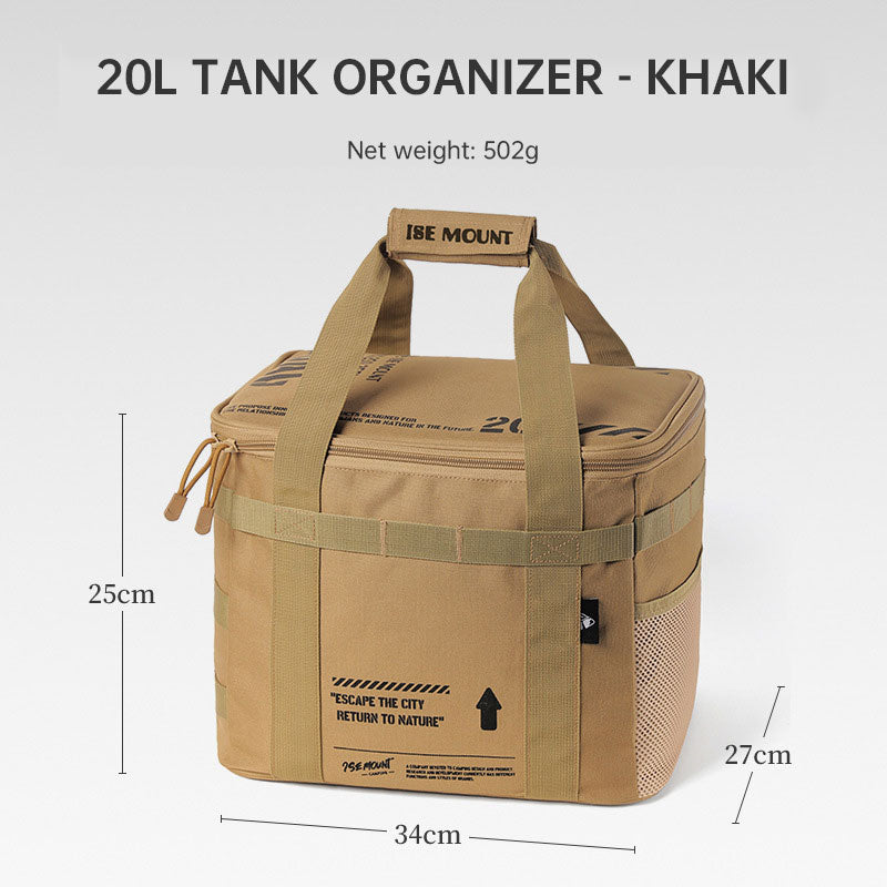 Outdoor Large Capacity Storage Bag 20L Set Pot Cooker Collision Resistant Multifunctional Portable Gas Tank Storage Bag Camping - V.I.P Digital Presence