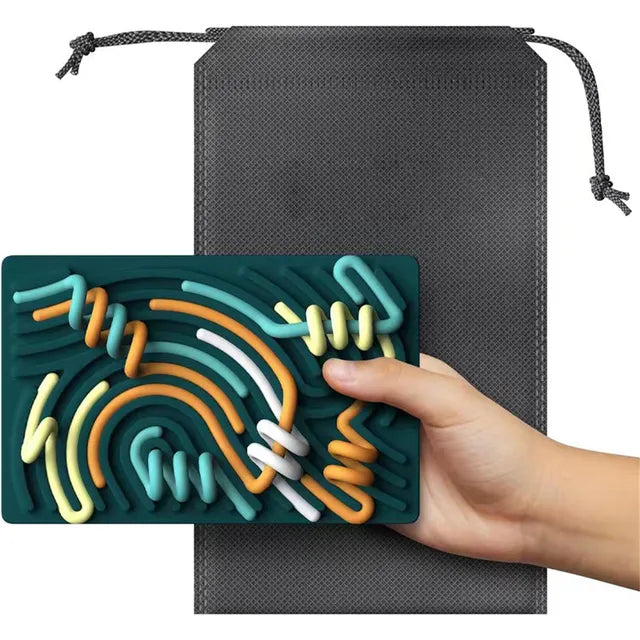 Sensory Activity Board, Silicone Calm Down Toy, Stress, Silent, Mindfulness For Kids 3+ Anxiety Relief, Sensory Board - V.I.P Digital Presence