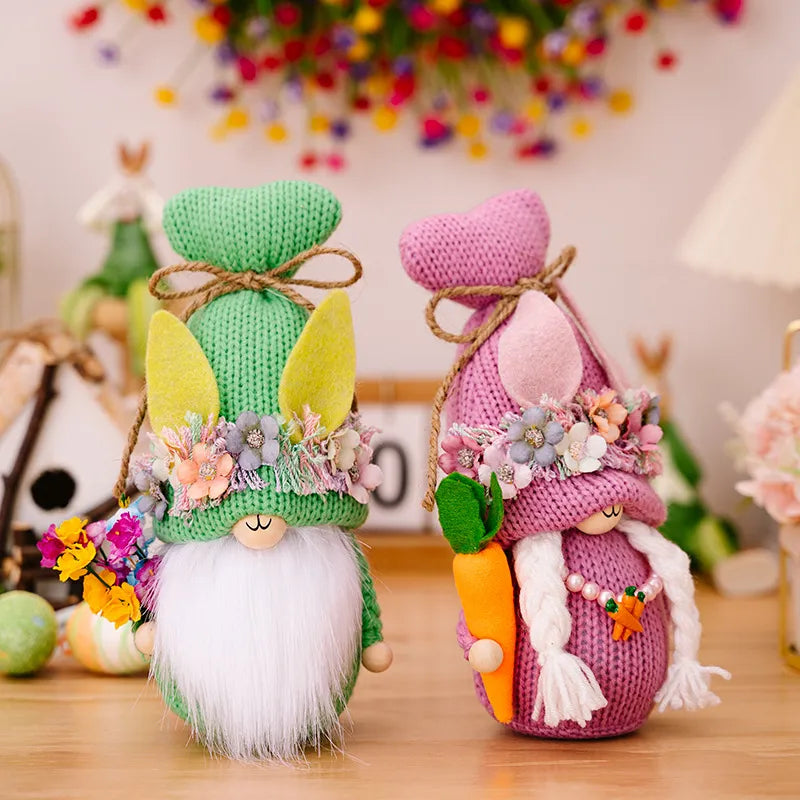 Easter Decorations Easter Knitted Rudolf Rabbit Doll Decoration - V.I.P Digital Presence