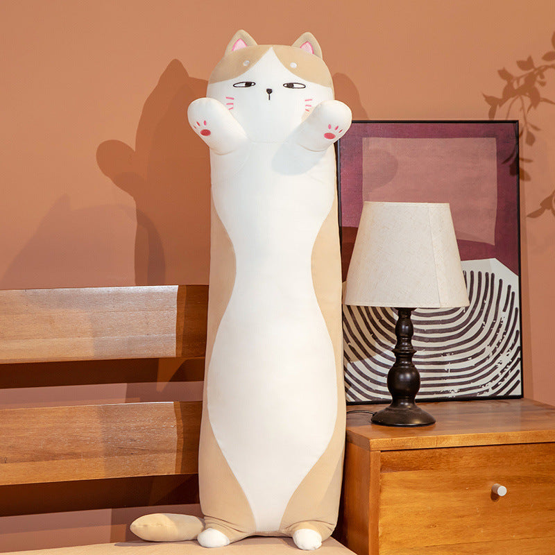 Japanese Chubby Cat Plush Toy Doll Cute Cat Pillow Children Bed Long Pillow Doll - V.I.P Digital Presence