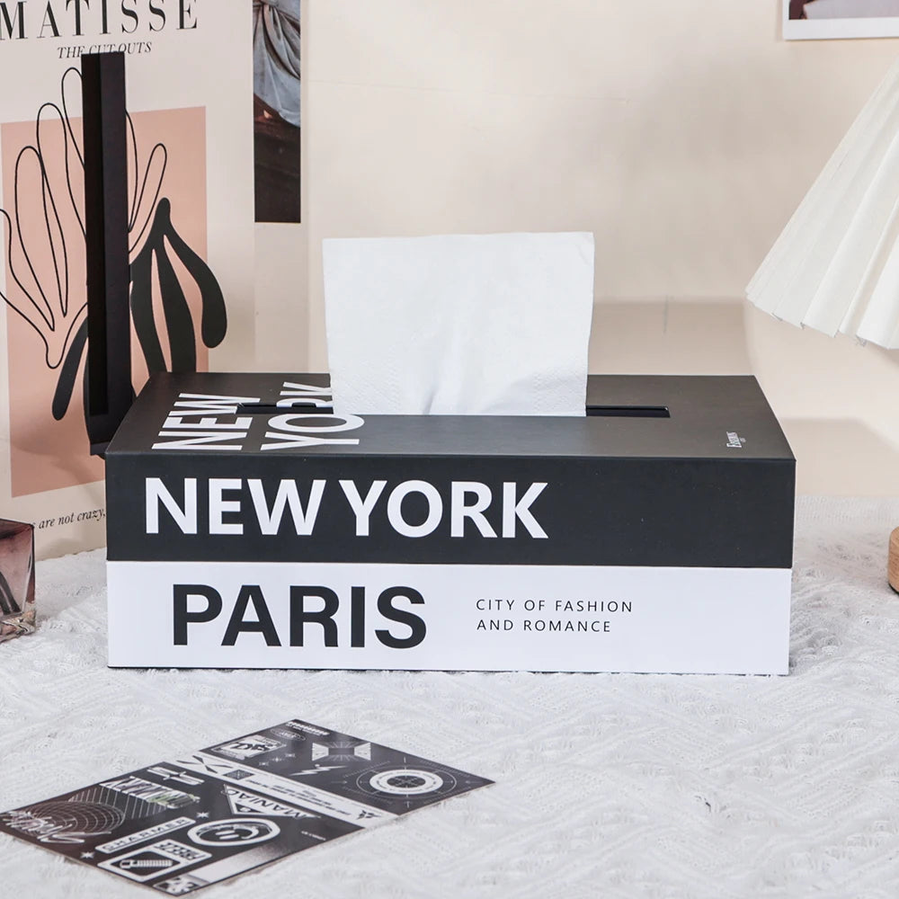 Book Style Tissue Box Napkin Holder Case Paper Box Container Fashion Hotel Storage Box Home Table Decoration Ornaments - V.I.P Digital Presence