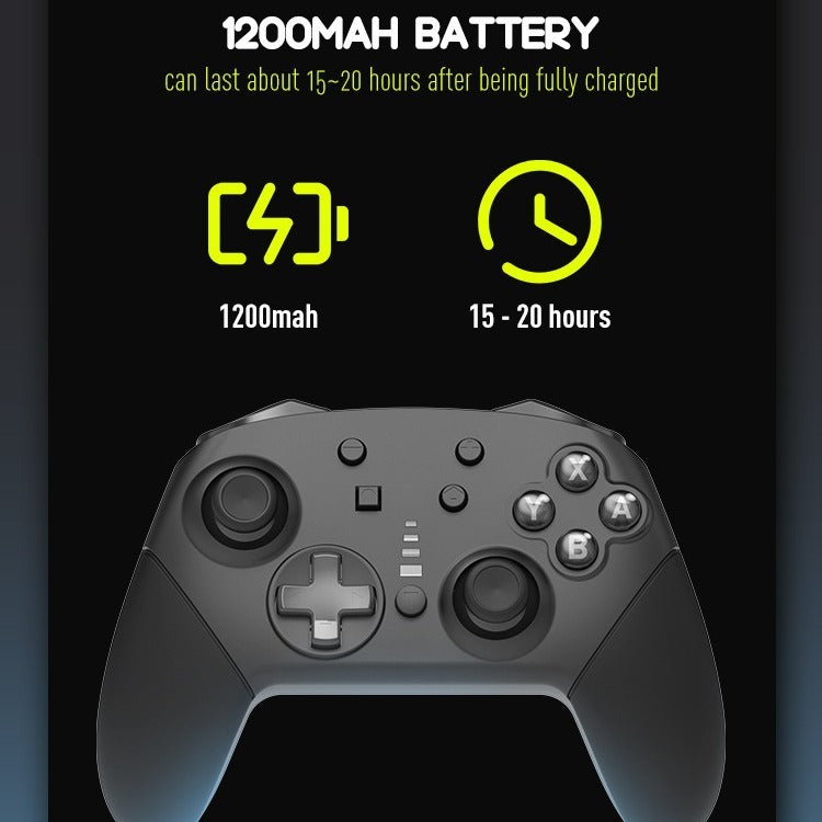 Private Model Adhesive Switch Wireless Bluetooth Controller with Vibration 6-Axis Sensory Switch Pro Gaming Controller - V.I.P Digital Presence